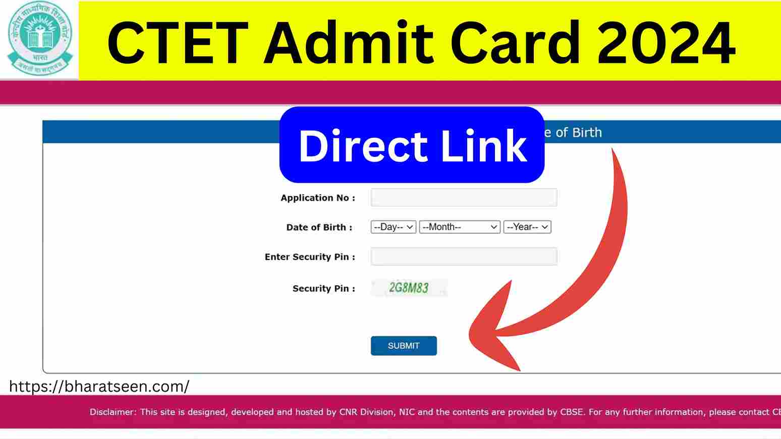 CTET Admit Card 2024 सीटीईटी एडमिट कार्ड लिंक एक्टिव, यहां से ctet.nic.in डाउनलोड करें, डायरेक्ट लिंक