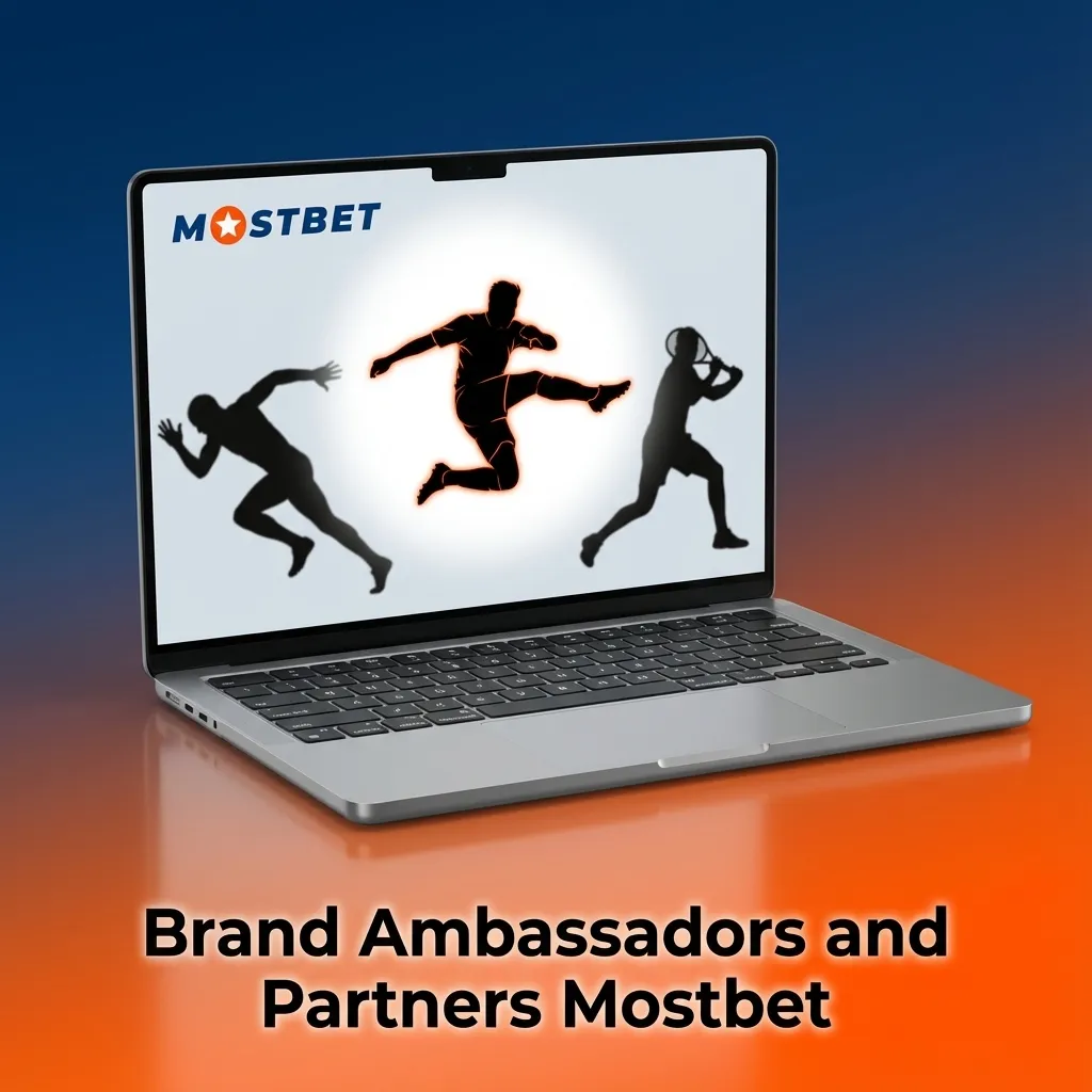 Illustration for Mostbet showing lack of listed India brand ambassadors, with prompt to check site news for updates