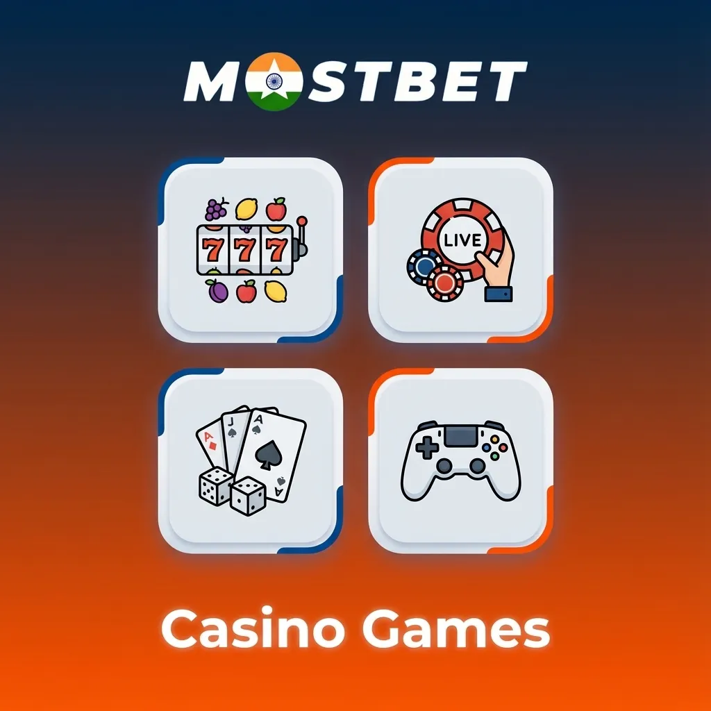 Collage of online casino games in rupees, showing slots, cards, roulette wheel, live dealer and game show interface