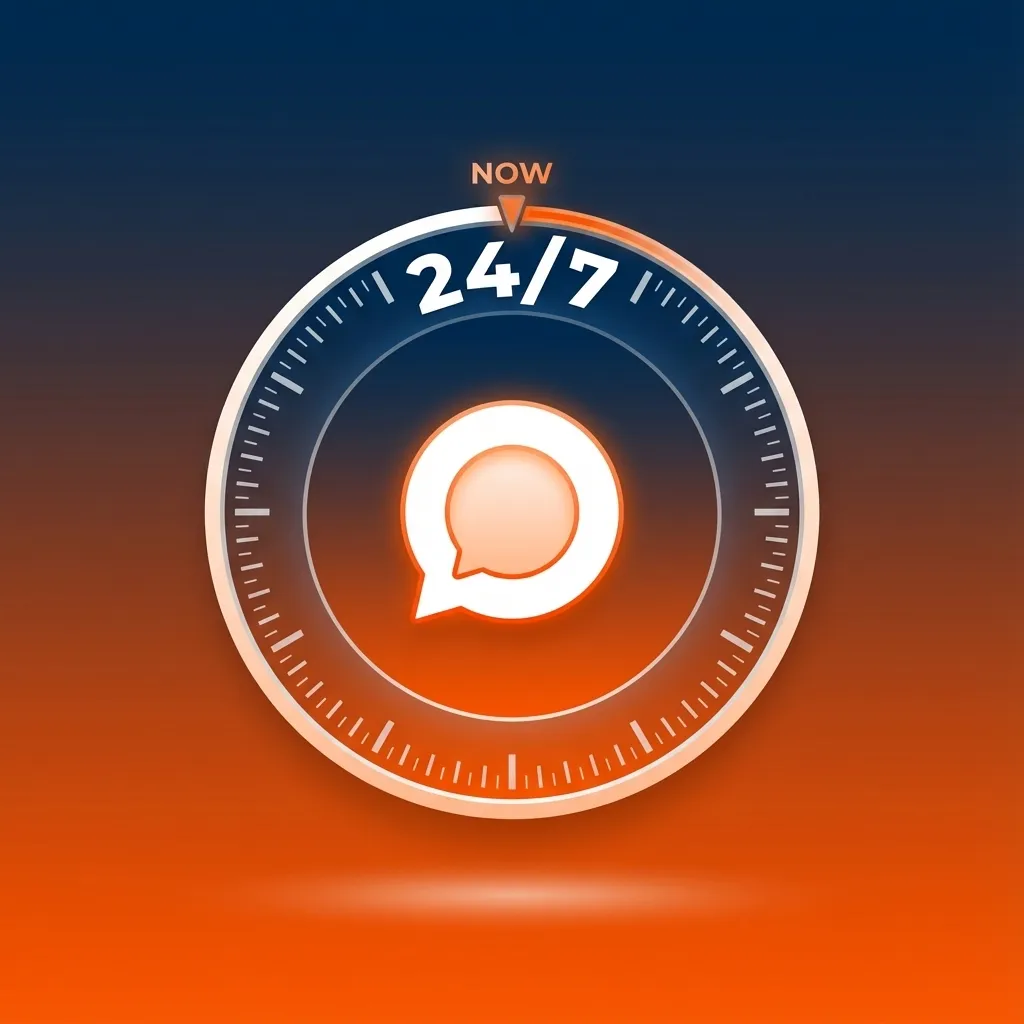 Illustration of a website live chat window with a user typing and a support agent replying in real time