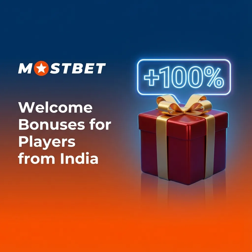 Mostbet India welcome bonus banner showing 125% first deposit offer and up to 250 free spins for new players